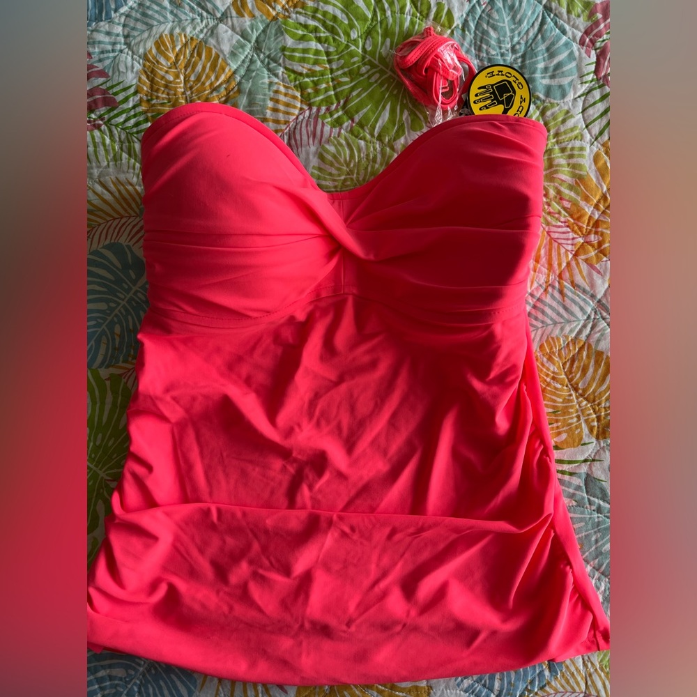 Body Glove smoothies bandeau Tankini size XL NWT